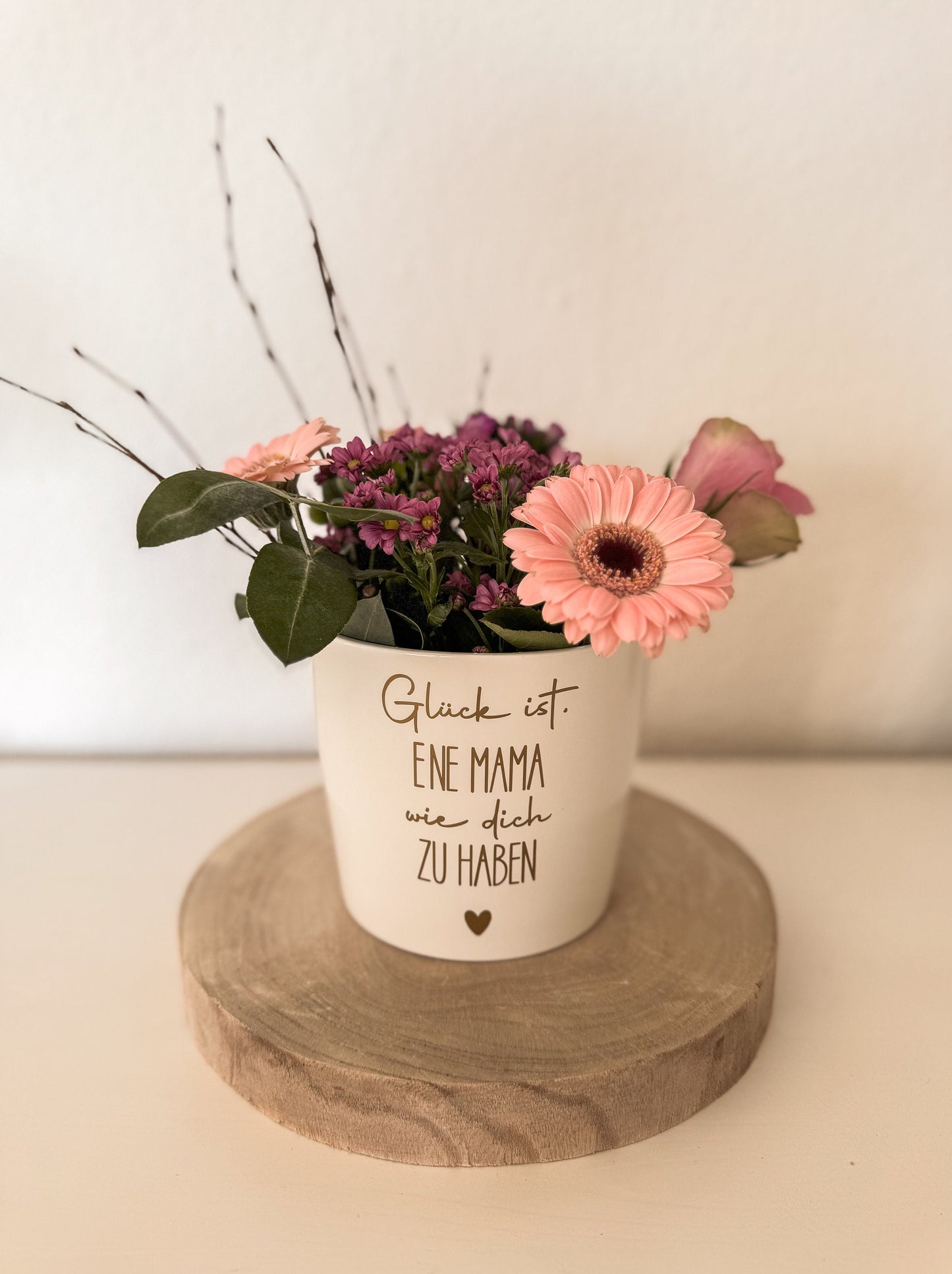 Blumentopf | Vase | Muttertag | personalisiert | individuell | Geschenkidee Frauen | Geschenk | Geburtstag | Mitbringsel