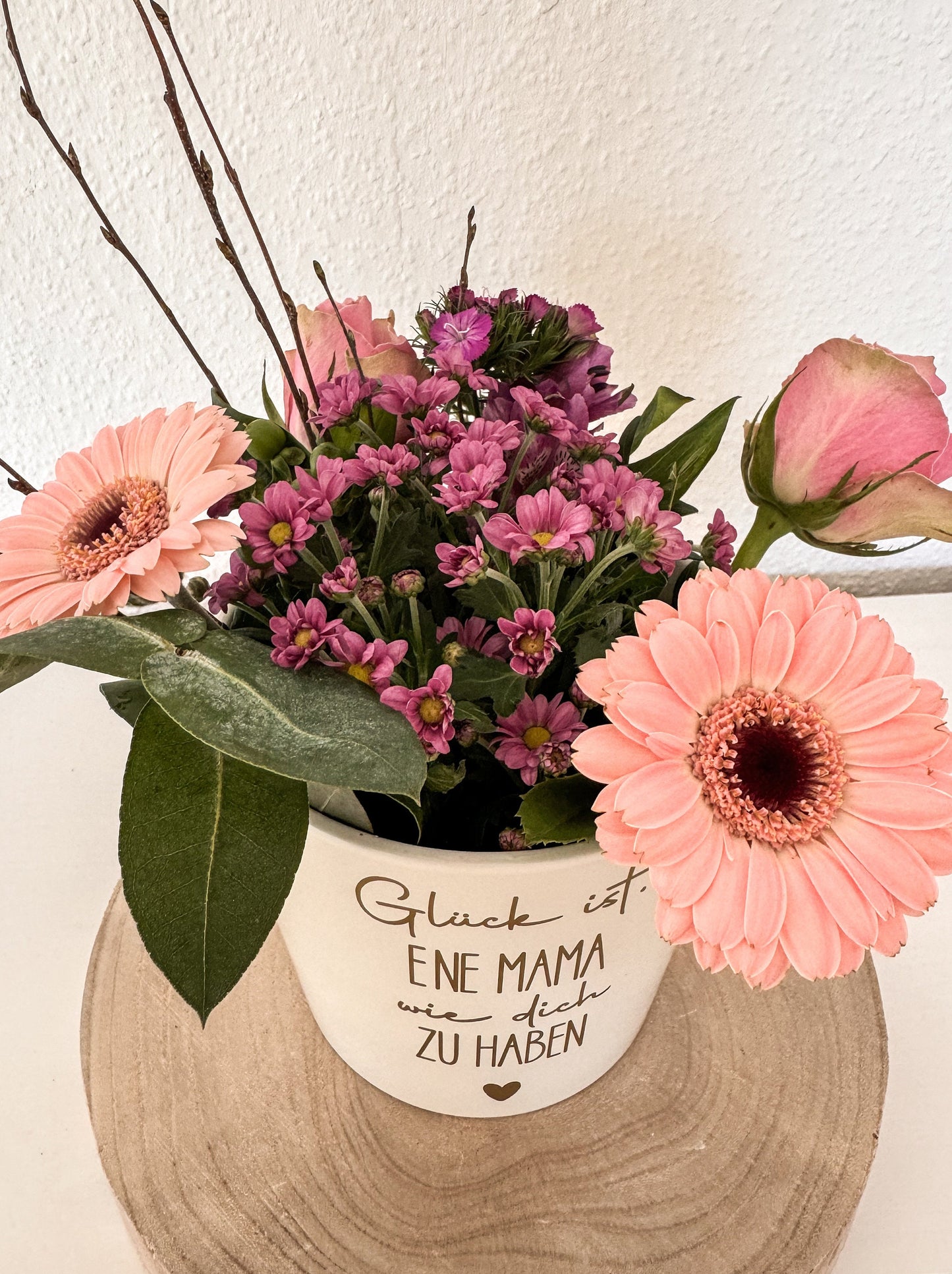 Blumentopf | Vase | Muttertag | personalisiert | individuell | Geschenkidee Frauen | Geschenk | Geburtstag | Mitbringsel
