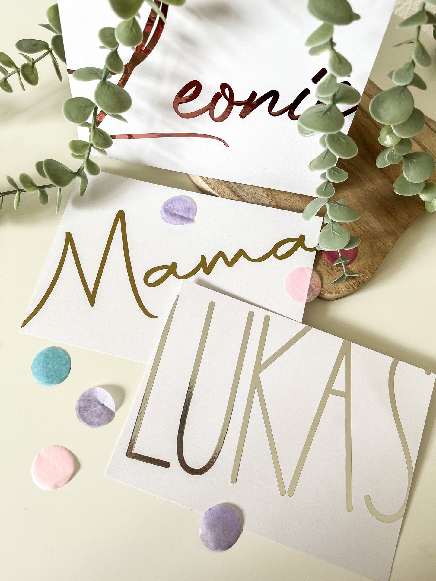 Geburtstagskarte mit Briefumschlag | Karte | Grußkarten | Name | personalisiert | Metallic | Glänzend | Geburtstag | Namenstag | Rente