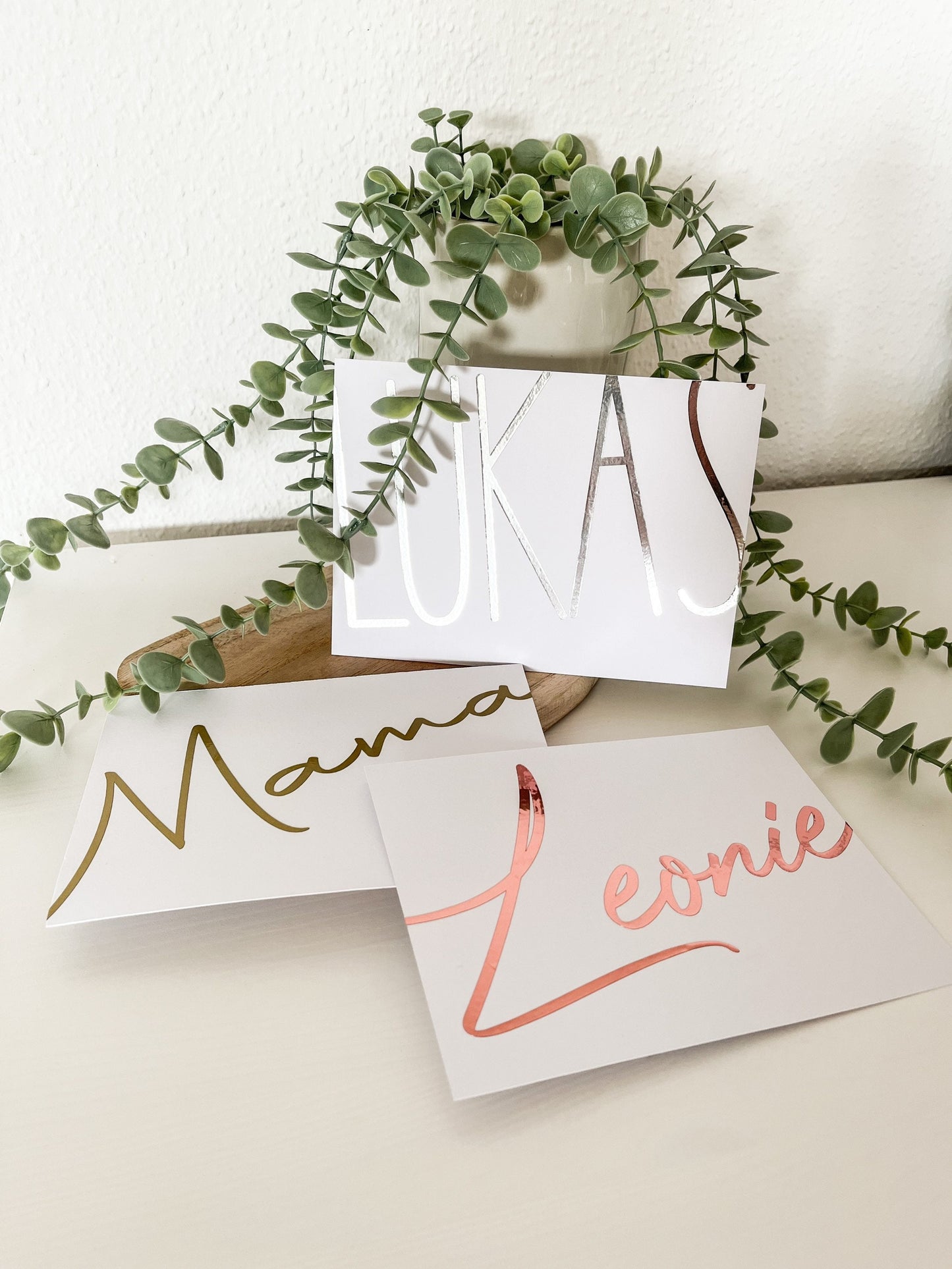 Geburtstagskarte mit Briefumschlag | Karte | Grußkarten | Name | personalisiert | Metallic | Glänzend | Geburtstag | Namenstag | Rente