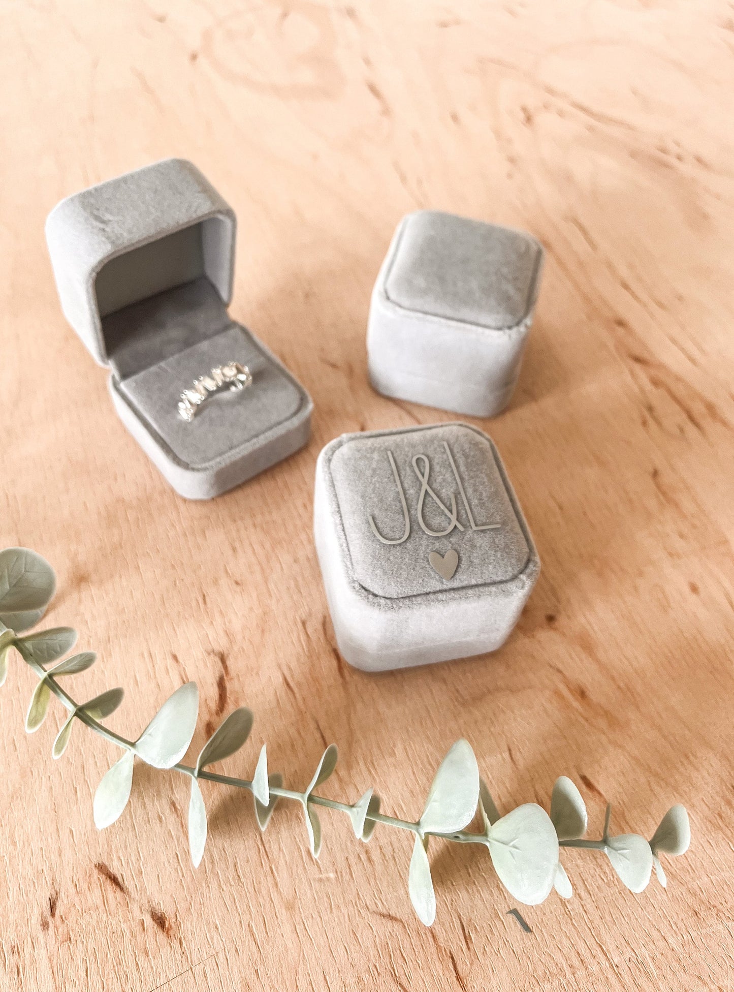 Ringbox | Schatulle | Antrag | Verlobung | Heiratsantrag | Hochzeit | personalisiert | Initialen