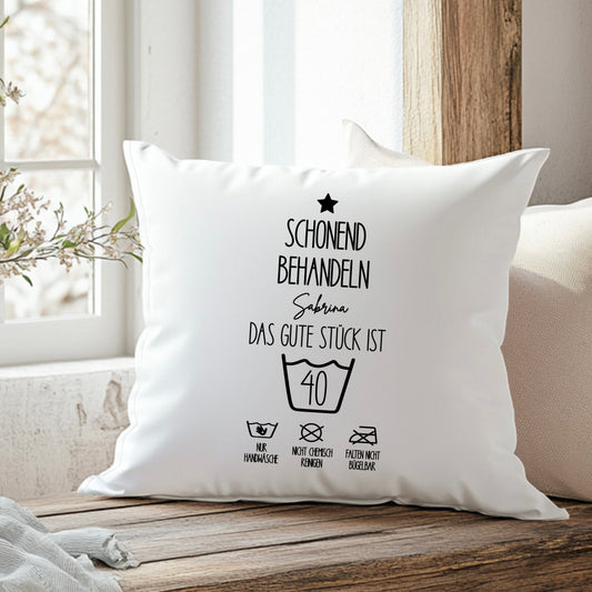 Kissenhülle | runder Geburtstag | Geschenkidee | Geburtstagsgeschenk 20 30 40 50 60 70 80| Kollegen | Familie | Freunde | personalisiert
