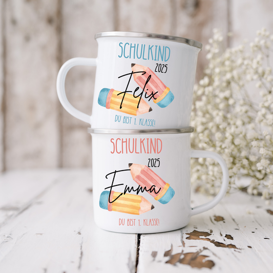 Tasse | Becher | personalisiert | Kind | Geschenkidee Einschulung | Geschenk | Name | Schultüte | Schulanfang | Junge Mädchen