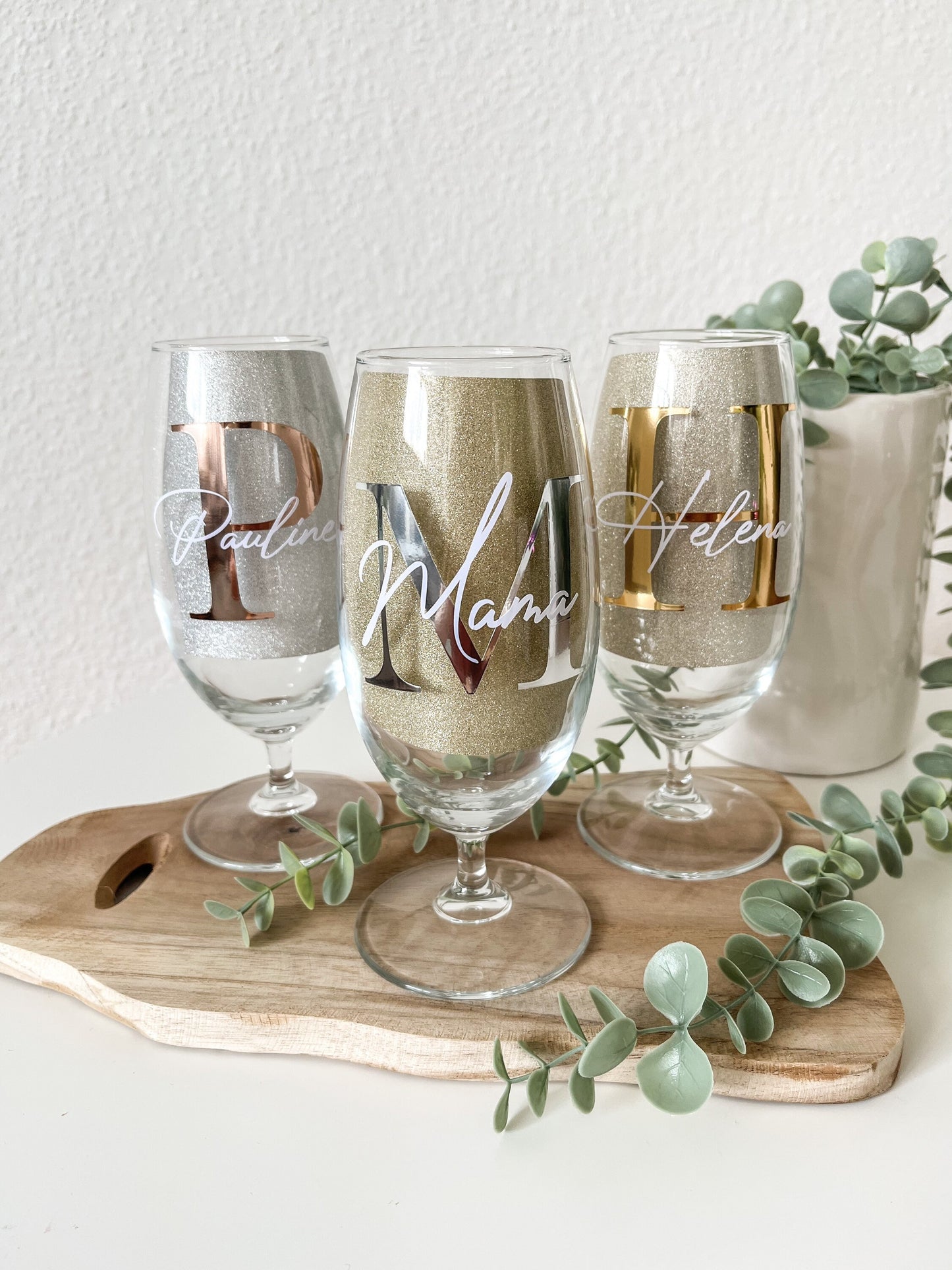 Bierglas | Glas | personalisiert | Initialen | Name | individuell | Geschenkidee Männer / Frauen | Geschenk | Geburtstag | Einzug | Vatertag