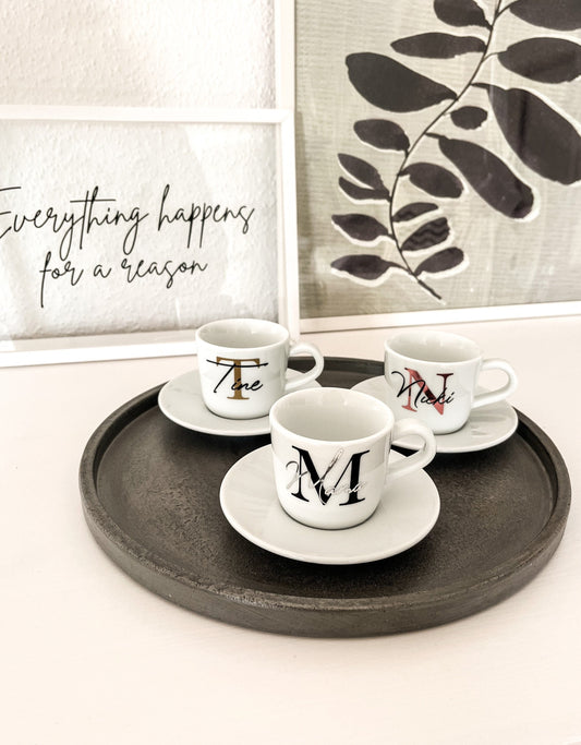 Espresso Tasse | Tasse  | personalisiert | Initialen  | Name | Geschenkidee Männer / Frauen | Geschenk | Geburtstag | Einzug | Becher
