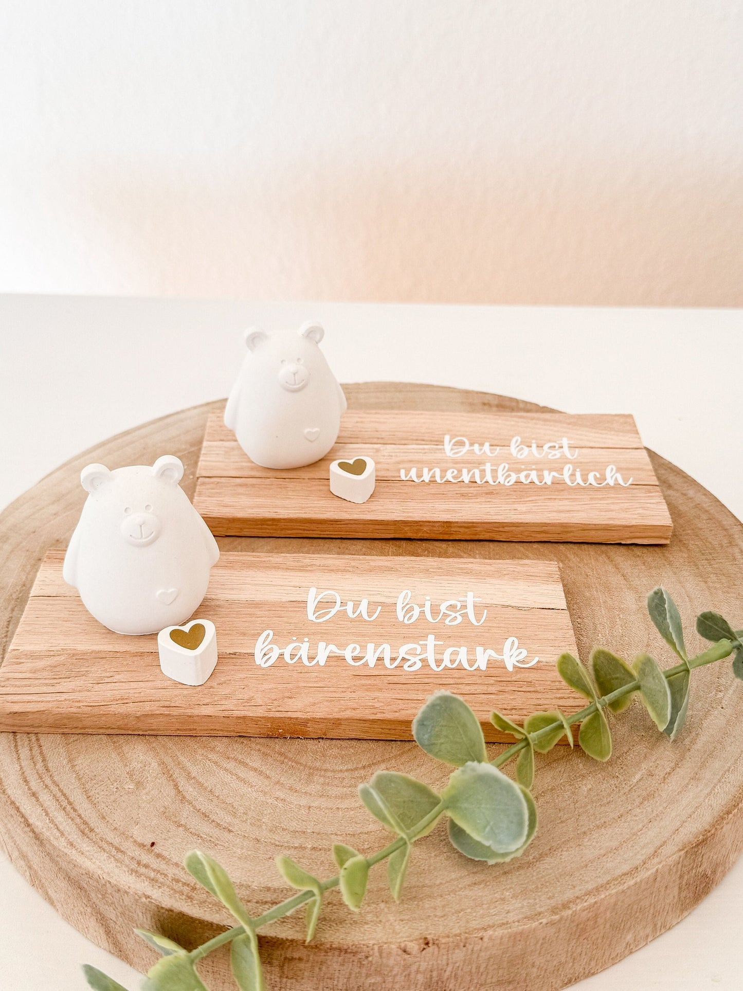 Geschenkidee | Geschenk | Deko | Bär |bärenstark | Spruch | Geschenk Männer & Frauen | Beton | kleines Dankeschön