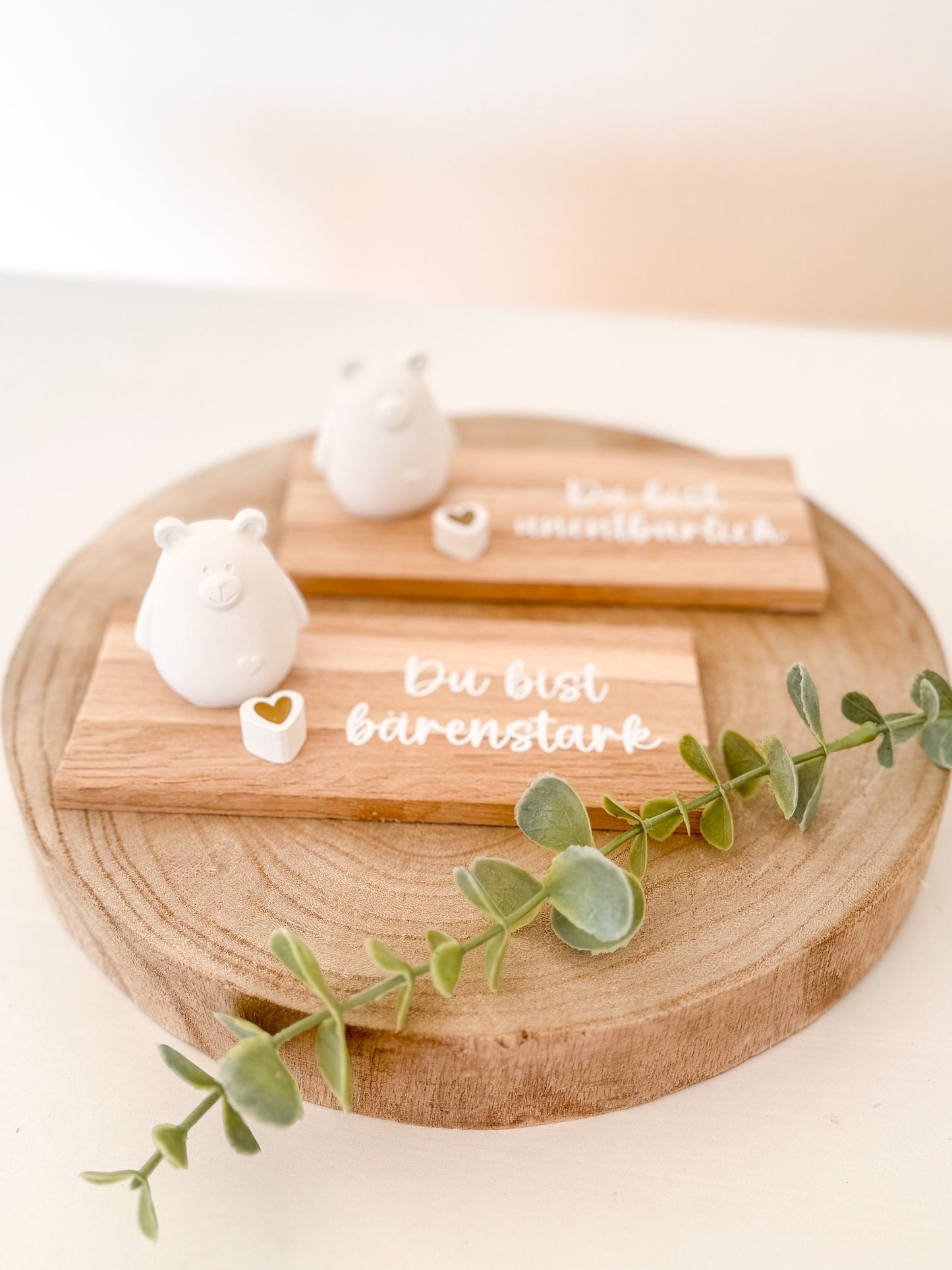 Geschenkidee | Geschenk | Deko | Bär |bärenstark | Spruch | Geschenk Männer & Frauen | Beton | kleines Dankeschön