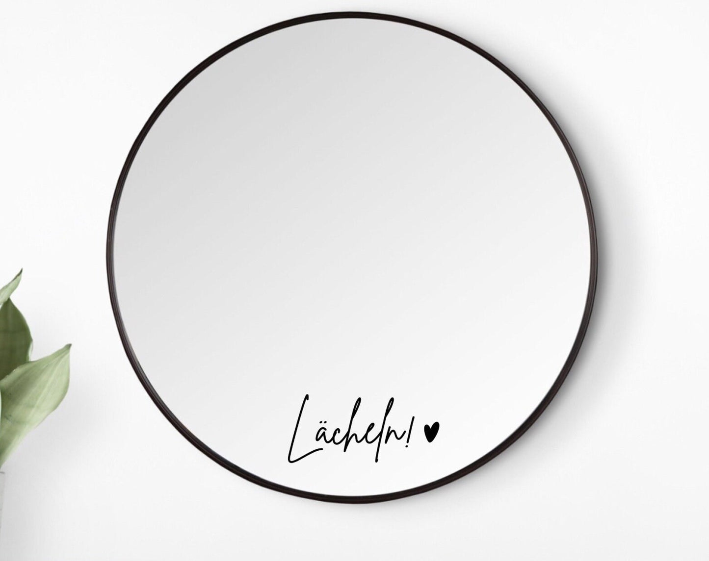 Aufkleber | Spiegel | lächeln | Personalisiert | Sticker | Interior | Deko