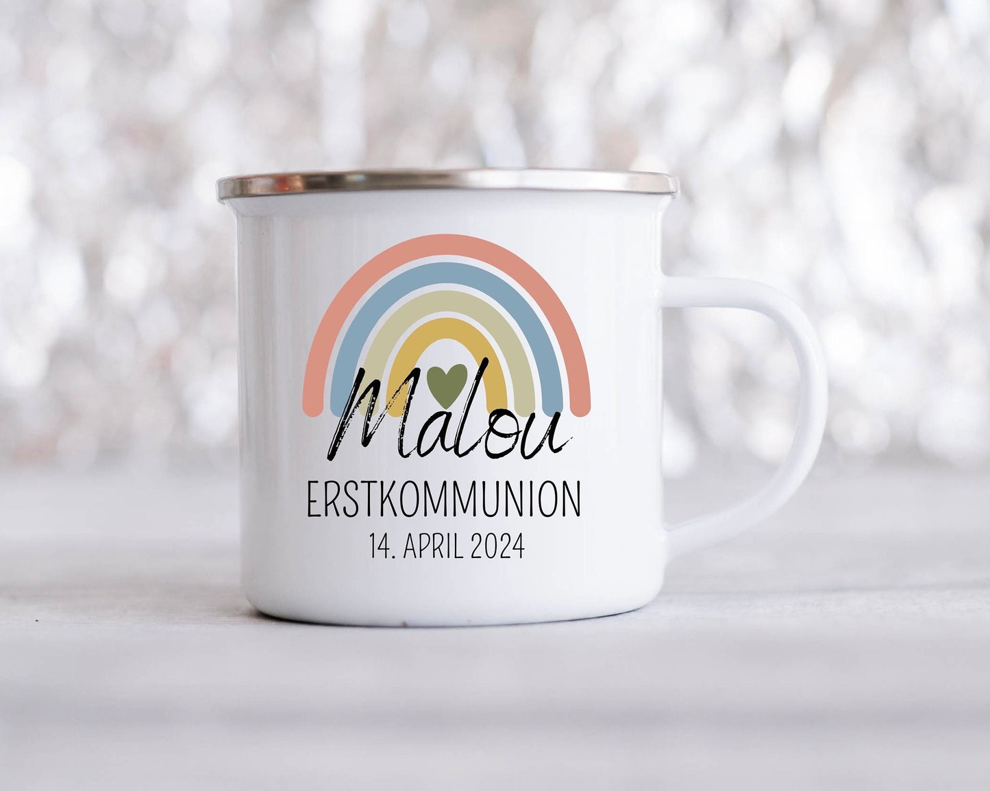 Tasse | Becher | personalisiert | Kommunion | Geschenkidee Kinder | Geschenk | Name | Kinder