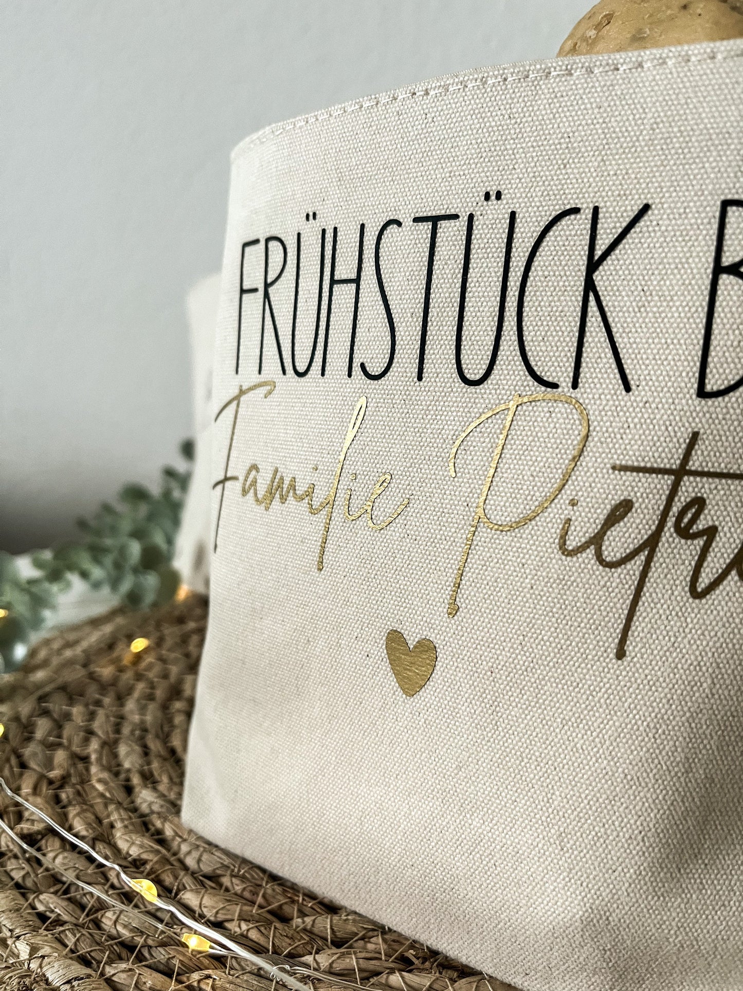 Brotkorb | Brötchentasche | Canvas | Tasche | Name | personalisiert | Geschenkidee | Geschenk | Einzug | Camper | Camping