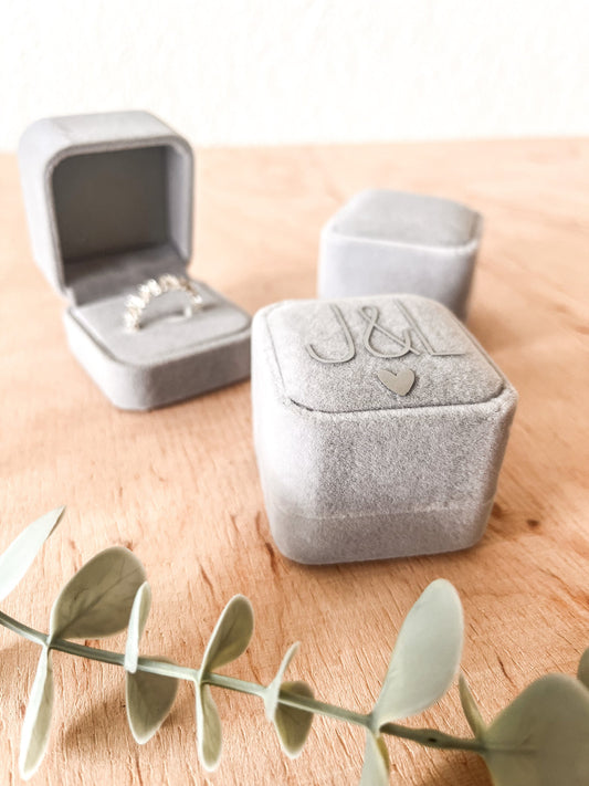 Ringbox | Schatulle | Antrag | Verlobung | Heiratsantrag | Hochzeit | personalisiert | Initialen